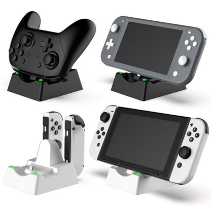 Game Console Handle Stand Charger For Nintendo Switch/Switch Oled/Switch Lite(White) - Charger & Power by buy2fix | Online Shopping UK | buy2fix