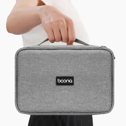 Baona Multifunctional Earphone Data Cable Digital Storage Bag, Spec: 2-layer Box (Black) - Digital Storage Bag by Baona | Online Shopping UK | buy2fix