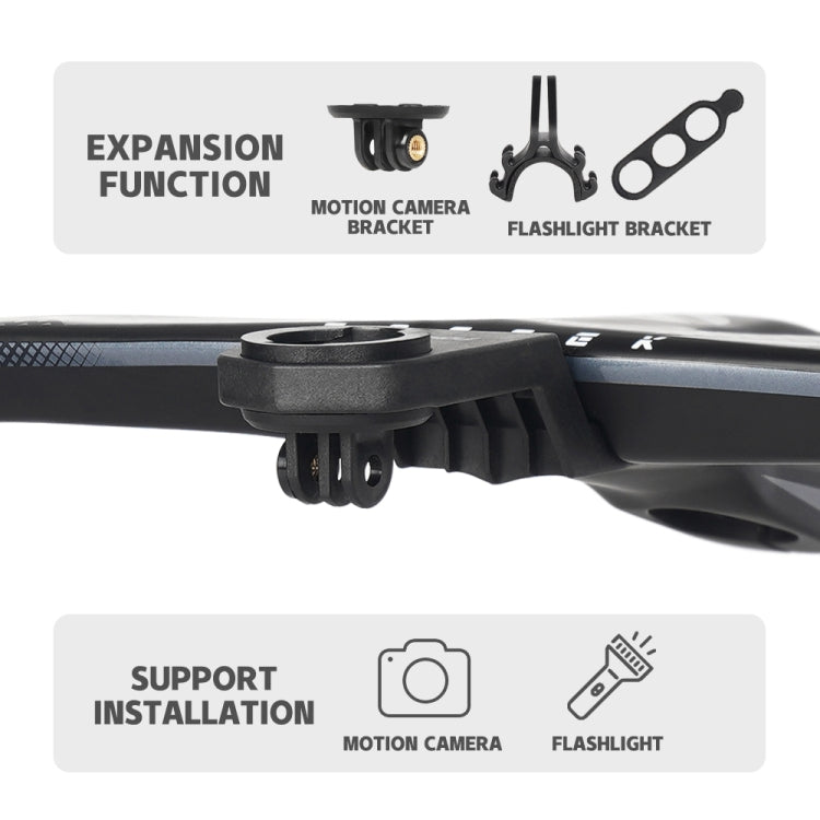TOSEEK TR5500 Integrated Bending Handlebar Carbon Fiber Bike Grips, Size: 38x7cm - Outdoor & Sports by TOSEEK | Online Shopping UK | buy2fix