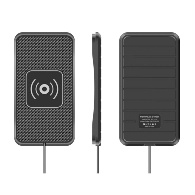 C3 15W Car QI Wireless Charger Launch Pad Anti-slip Mat(Type-C Interface) - In Car by buy2fix | Online Shopping UK | buy2fix