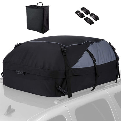 600D Oxford Cloth Car Luggage Bag Outdoor SUV Foldable Roof Bag, Size: L: 160 x 110 x 45cm(Black+Gray) - In Car by buy2fix | Online Shopping UK | buy2fix