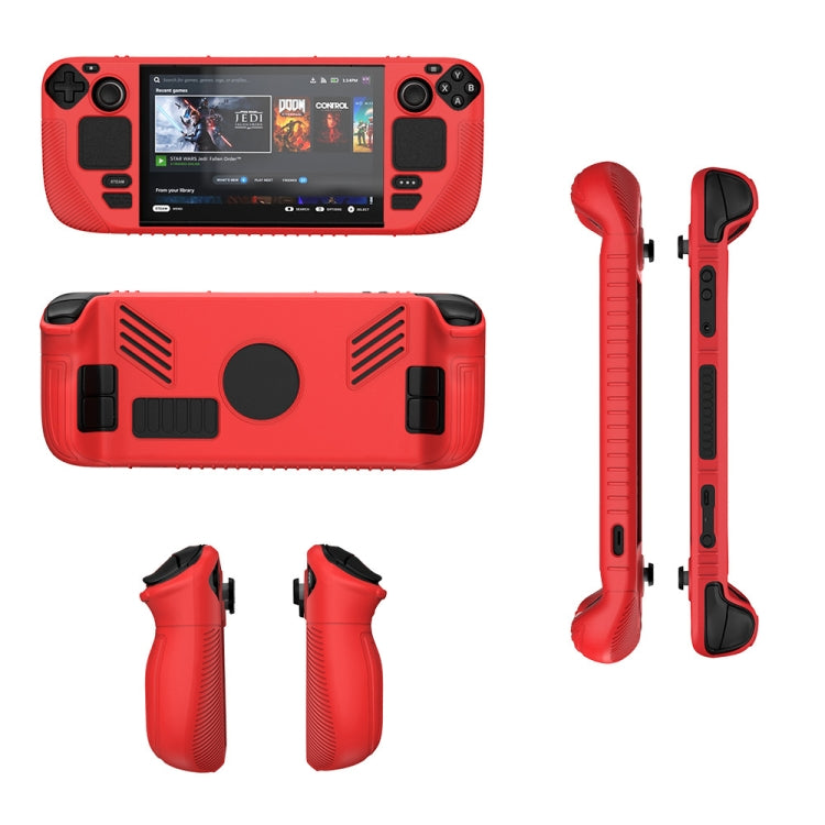 For Steam Deck V3 Non-slip Silicone Protective Case for Pocket Consoles(Red) - Accessories by buy2fix | Online Shopping UK | buy2fix