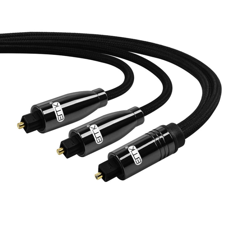 EMK 1 to 2 Audio Optical Digital Cable(1.5m+1m) - Audio Optical Cables by EMK | Online Shopping UK | buy2fix