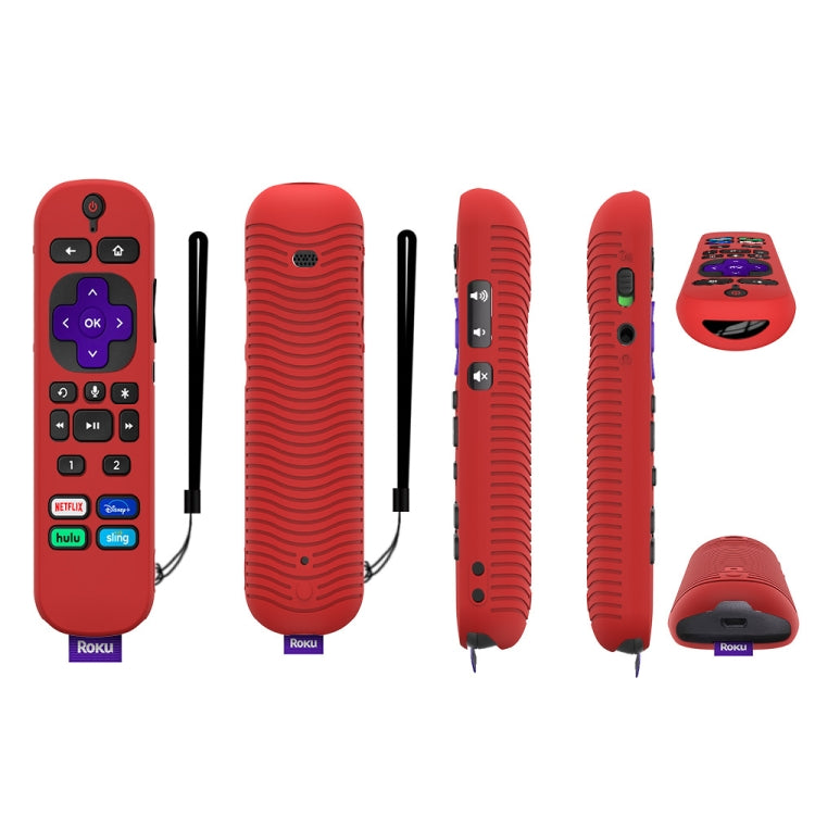 For TCL Roku Voice Remote Pro Y30 Remote Control Shockproof Silicone Protective Case(Red) - Consumer Electronics by buy2fix | Online Shopping UK | buy2fix