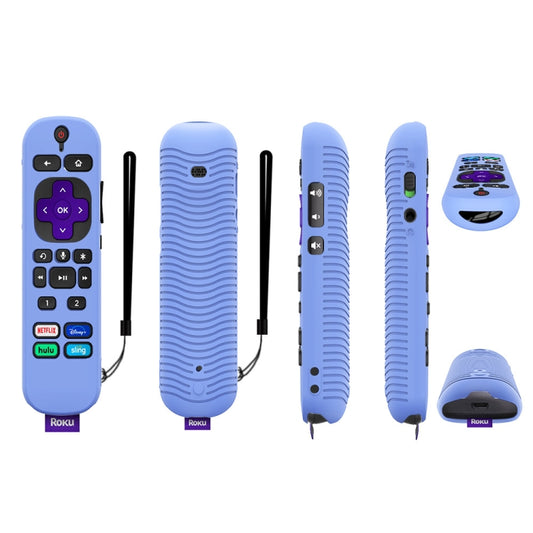 For TCL Roku Voice Remote Pro Y30 Remote Control Shockproof Silicone Protective Case(Luminous Blue) - Consumer Electronics by buy2fix | Online Shopping UK | buy2fix