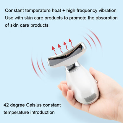 KAKUSAN KKS183 Vibrating Massage Neck Wrinkle Instrument Neck Face Massage Instrument(White) - Beauty Instrument by buy2fix | Online Shopping UK | buy2fix