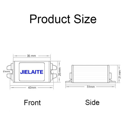 JIELAITE LK1253 15W Aluminum Alloy Intelligent Protection Waterproof Car Power Converter(12V to 5V/3A) - In Car by JIELAITE | Online Shopping UK | buy2fix