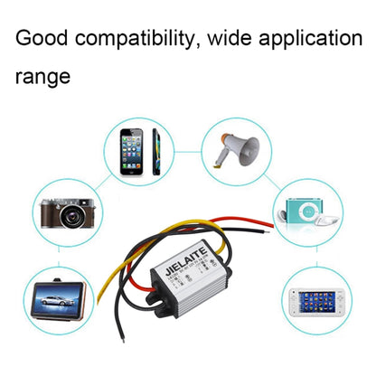 JIELAITE LK1253 15W Aluminum Alloy Intelligent Protection Waterproof Car Power Converter(12V to 3V/3A) - In Car by JIELAITE | Online Shopping UK | buy2fix