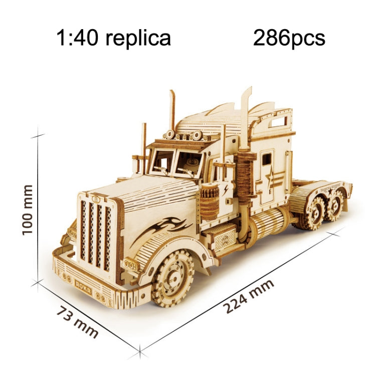 MC502 Long Truck 3D Three -Dimensional Puzzle Board Children Wood Puzzles Model - Puzzle Toys by buy2fix | Online Shopping UK | buy2fix