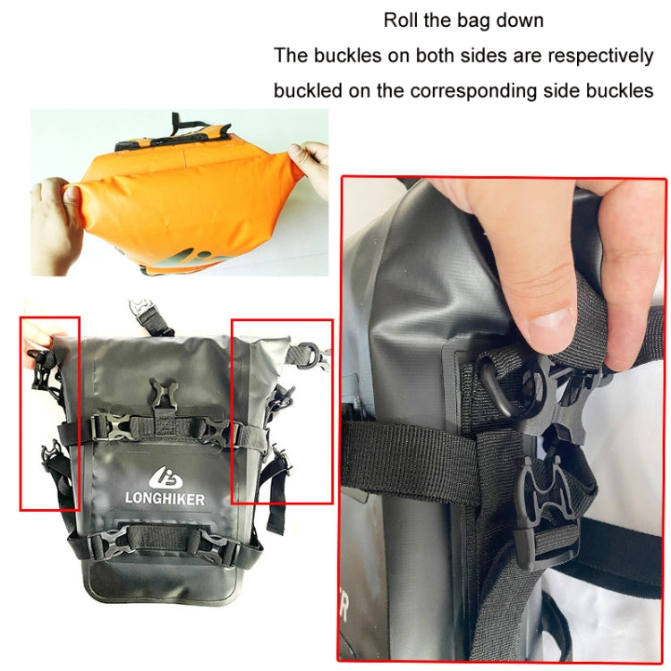 LONGHIKER Motorcycle Quick Release Waterproof Bumper Side Bag(Gray) - In Car by buy2fix | Online Shopping UK | buy2fix