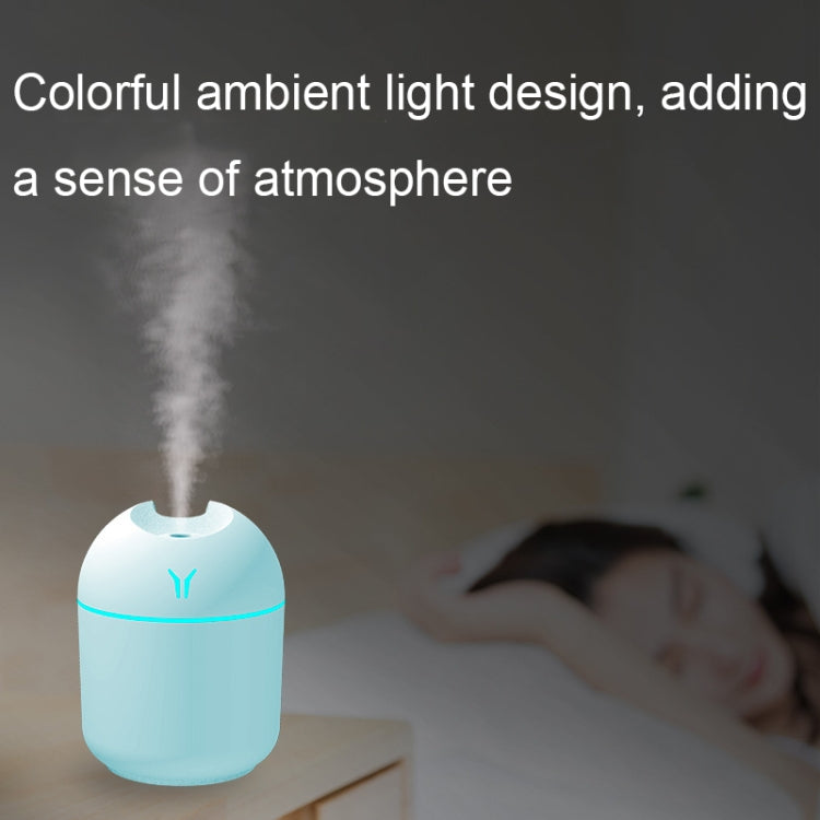 USB Mini Desktop Colorful Night Light Car Humidifier, Spec: 250ml (Y-Blue) - Air Purifiers & Accessories by buy2fix | Online Shopping UK | buy2fix