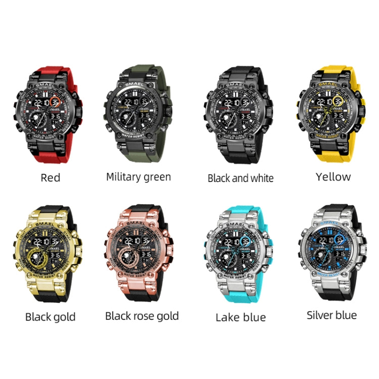 SMAEL 1803B Outdoor Waterproof Multifunctional Alloy Sports Watch(Lake Blue) - Sport Watches by SMAEL | Online Shopping UK | buy2fix