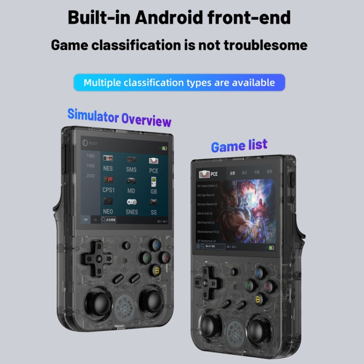 ANBERNIC RG353V  3.5 Inch Wireless Game Box Android 11 Linux OS Handheld Game Console 256G 35000 Games(Gray) - Pocket Console by ANBERNIC | Online Shopping UK | buy2fix