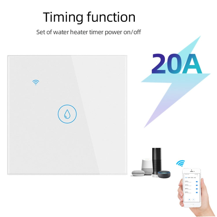 ZigBee 20A Water Heater Switch Black High Power Time Voice Control EU Plug - Consumer Electronics by buy2fix | Online Shopping UK | buy2fix