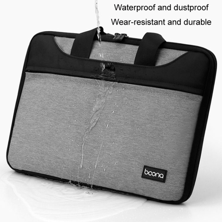 Baona BN-I003 Oxford Cloth Full Open Portable Waterproof Laptop Bag, Size: 16/17 inches(Gray+Power Bag) -  by Baona | Online Shopping UK | buy2fix