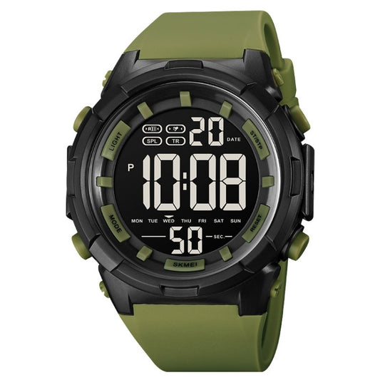 SKMEI 1845 Outdoor Waterproof Large Dial Multifunctional Sports Men Watch(Army Green) - Sport Watches by SKMEI | Online Shopping UK | buy2fix