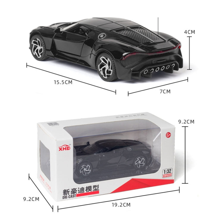 1:32 Alloy Sports Car Model With Sound And Light Boy Toy Car Decoration(White) - Model Toys by buy2fix | Online Shopping UK | buy2fix