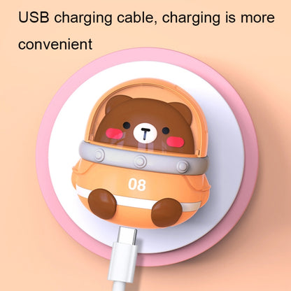 CS1327 Small USB Charging Cartoon Hanging Neck Fan Portable Leafless Silent Mini Fan(Cat) - Electric Fans by buy2fix | Online Shopping UK | buy2fix