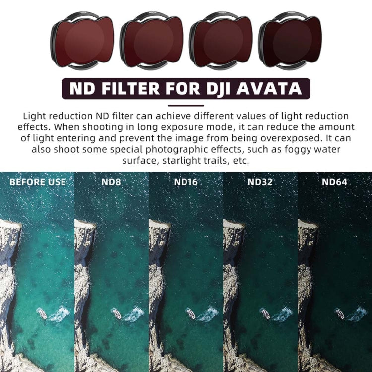 For DJI Avata RCSTQ Magnetic Filter Drone Accessories 3 In 1 UV+CPL+ND8 -  by RCSTQ | Online Shopping UK | buy2fix