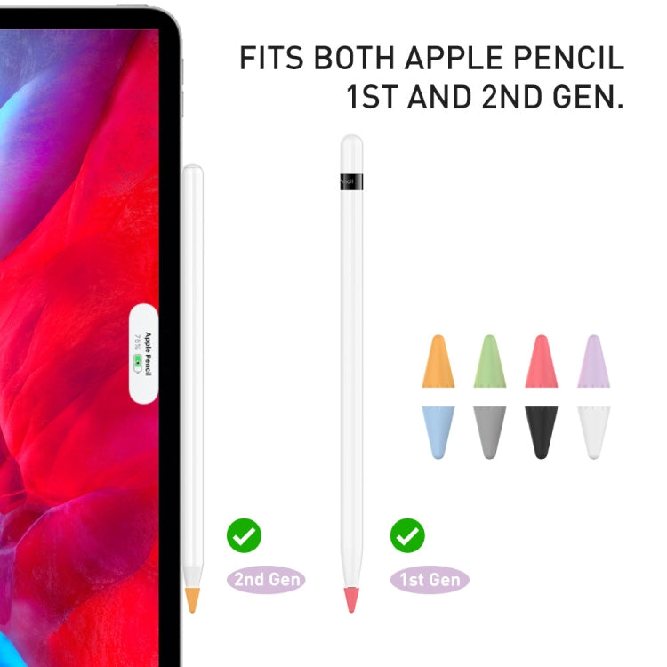 For Apple Pencil 1 / 2 AhaStyle PT107 40pcs Silicone Tip Protective Case(Women Style) - Pencil Accessories by AhaStyle | Online Shopping UK | buy2fix