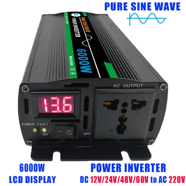 6000W 48V to 220V High Power Car Pure Sine Wave Inverter Power Converter - Pure Sine Wave by buy2fix | Online Shopping UK | buy2fix