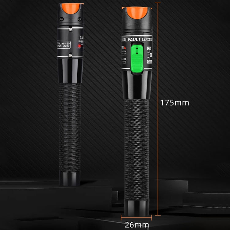 1-60 km Optical Fiber Red Light Pen 5/10/15/20/30/50/60MW Red Light Source Light Pen, Specification: 60mW Black - Fiber Receiver by buy2fix | Online Shopping UK | buy2fix
