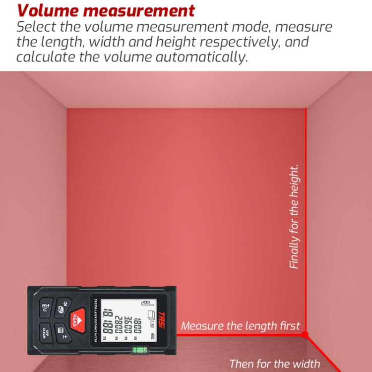 TASI TA511C 100m Laser Handheld Distance Measuring Room Infrared Measuring Instrument - Laser Rangefinder by buy2fix | Online Shopping UK | buy2fix