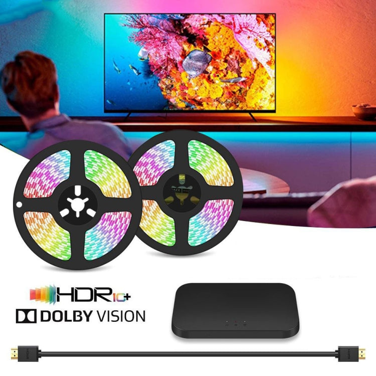 HDMI 2.0-PRO Smart Ambient TV Led Backlight Led Strip Lights Kit Work With TUYA APP Alexa Voice Google Assistant 2 x 1m(US Plug) - Casing Waterproof Light by buy2fix | Online Shopping UK | buy2fix