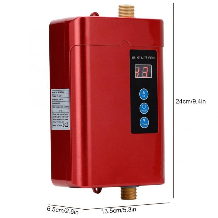 EU Plug 4000W Electric Water Heater With Remote Control Adjustable Temperate(Black) - Water Heaters & Parts by buy2fix | Online Shopping UK | buy2fix