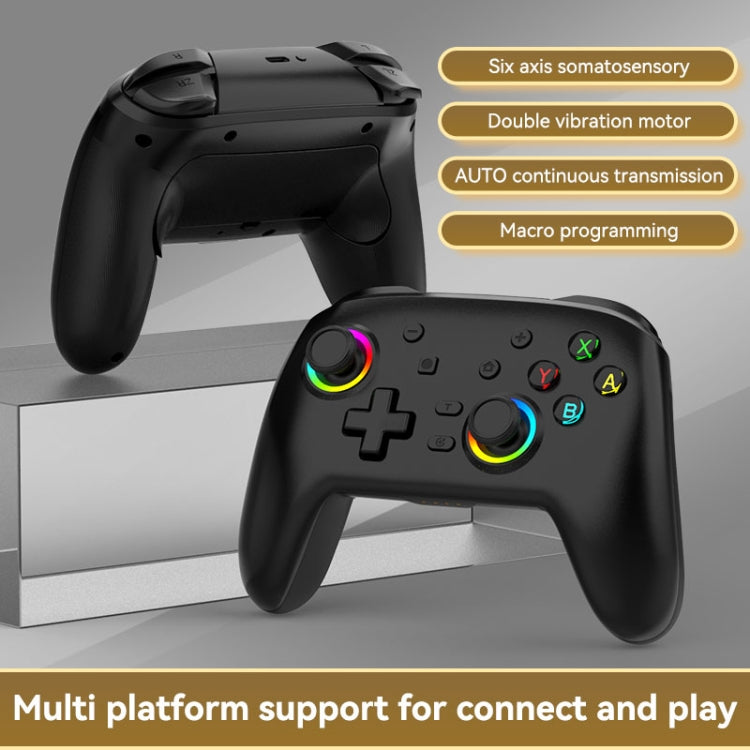 Wireless Bluetooth Somatosensory Vibration Gamepad for Nintendo Switch/Switch PRO, Color: Black - Gamepads by buy2fix | Online Shopping UK | buy2fix