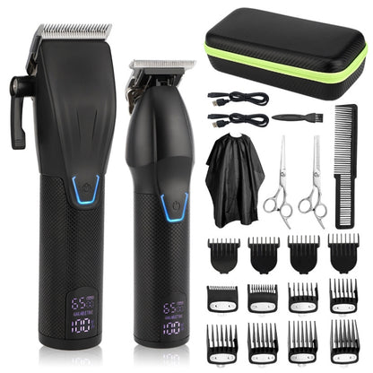 Men Electric Haircutting Tools Set Sculpting Electric Clipper(Black) - Hair Trimmer by buy2fix | Online Shopping UK | buy2fix