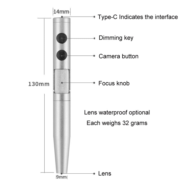 5 Million Digital Electron Microscope Magnifying Dermatoscope, Specification: B008 Waterproof - Digital Microscope by buy2fix | Online Shopping UK | buy2fix