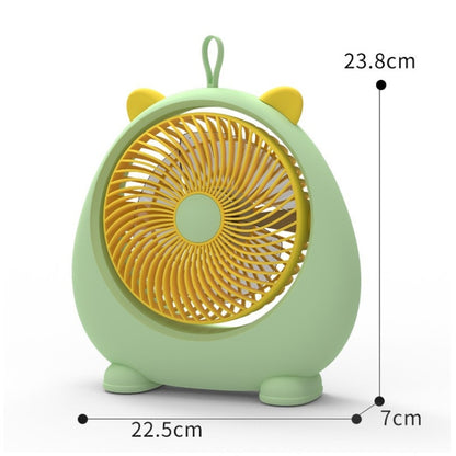 Dormitory Portable Animal Ear Desktop Electric Fan, Style: Charging Version Pink - Electric Fans by buy2fix | Online Shopping UK | buy2fix