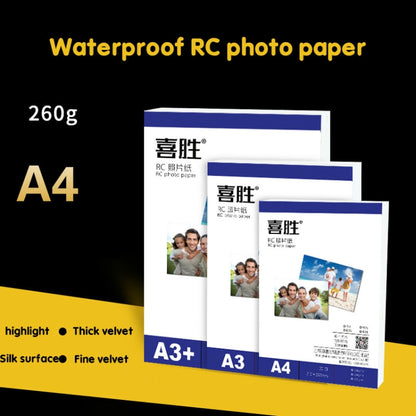 6 Inch 50 Sheets 260g Waterproof RC Photo Paper for Brother/Epson/Lenovo/HP/Canon Inkjet Printers(Highlight) - Printer Accessories by buy2fix | Online Shopping UK | buy2fix