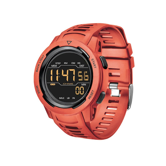 Calorie Pedometer Alarm Clock Waterproof Multifunctional Mountain Sports Shockproof Smartwatch(Red) - LED Digital Watches by buy2fix | Online Shopping UK | buy2fix