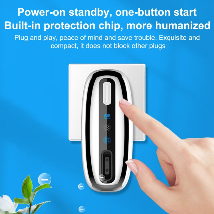 90V-250V Plug-in Negative Ion Air Purifier Portable Odor Removing Device UK Adapter+ EU Host - Air Purifiers & Parts by buy2fix | Online Shopping UK | buy2fix