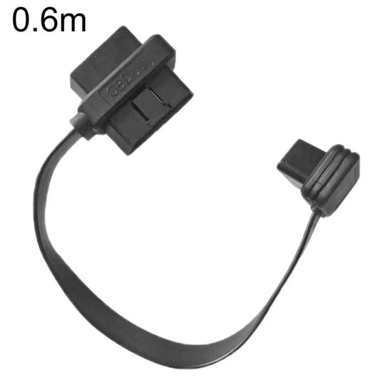 0.6m OBD2 Male to Female Tee Extension Cable OD16 16C Flat Cable - Cables & Connectors by buy2fix | Online Shopping UK | buy2fix