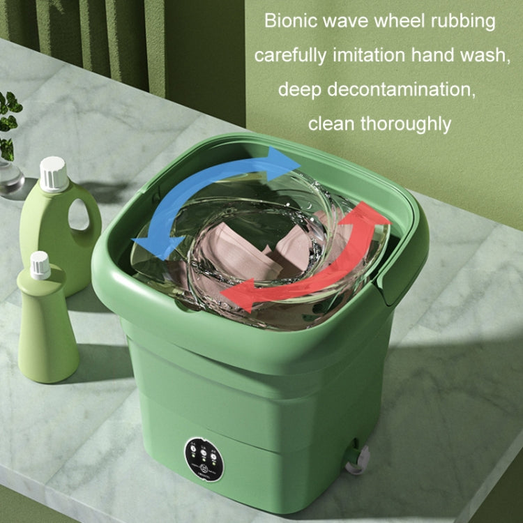 4.5L Mini Portable Folding Household Washing Machine Underwear Washer, Color: Fruit Pink + Blue light antibacterial(EU Plug) - Washing Machines & Accessories by buy2fix | Online Shopping UK | buy2fix