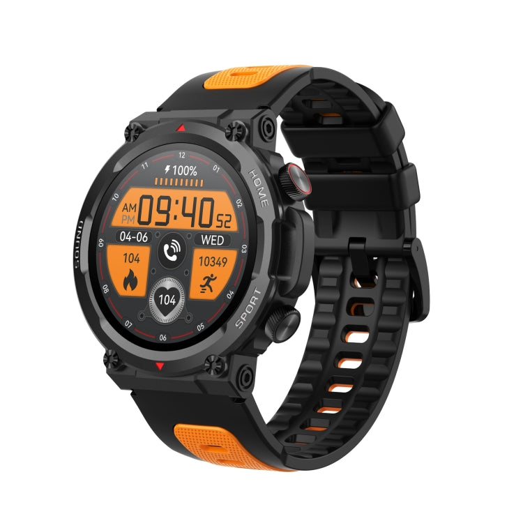 S56T Heart Rate/Blood Oxygen/Sleep Monitoring Bluetooth Call Outdoor Waterproof Smart Watch(Black) - Smart Watches by buy2fix | Online Shopping UK | buy2fix