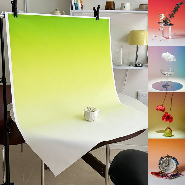 78x104cm Gradient Background Paper Photography Portrait Photo Props(East Dawning) - Gradient Color by buy2fix | Online Shopping UK | buy2fix