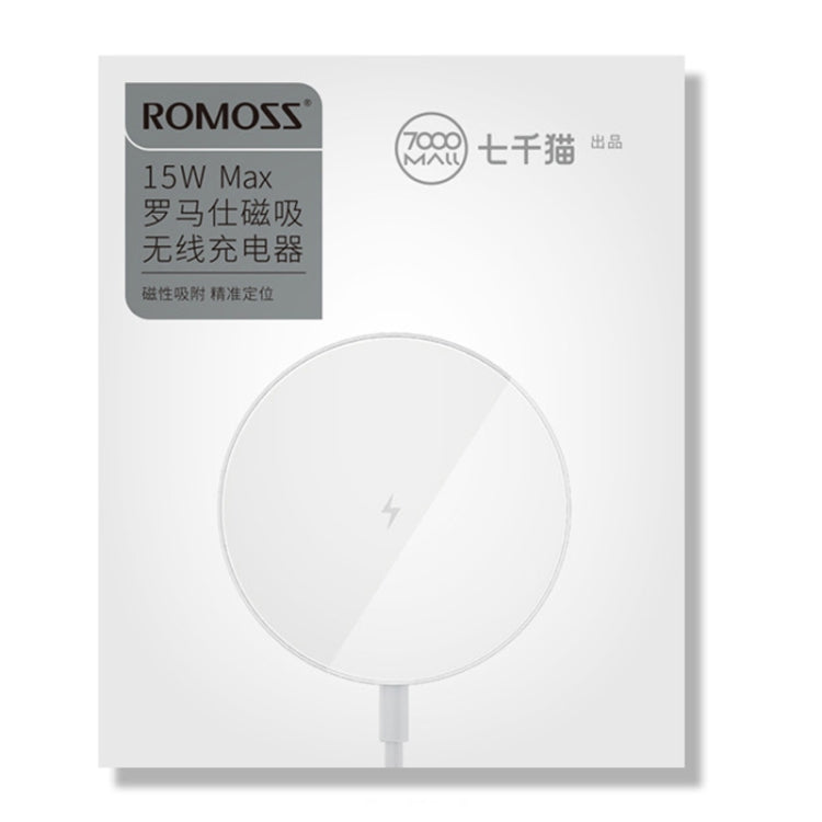 ROMOSS WF05P Phone Magnet Wireless Charger For iPhone 12 / 13 / 14 Series(White) - Wireless Charger by ROMOSS | Online Shopping UK | buy2fix