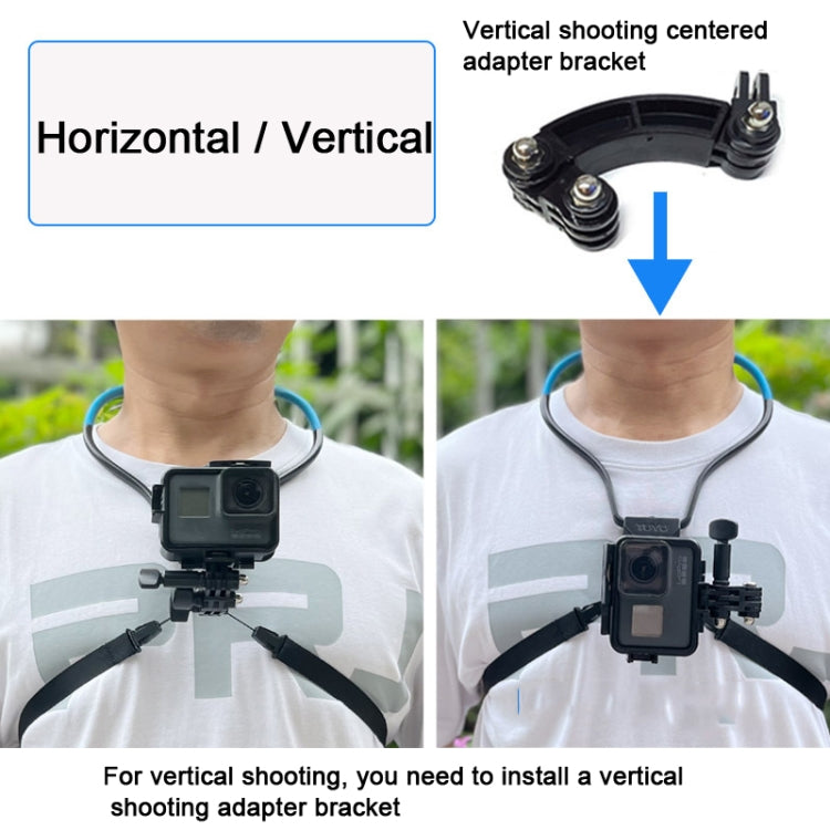 TUYU Camera Neck Holder Mobile Phone Chest Strap Mount  For Video Shooting//POV, Spec: Standard (Black) - Stand by buy2fix | Online Shopping UK | buy2fix