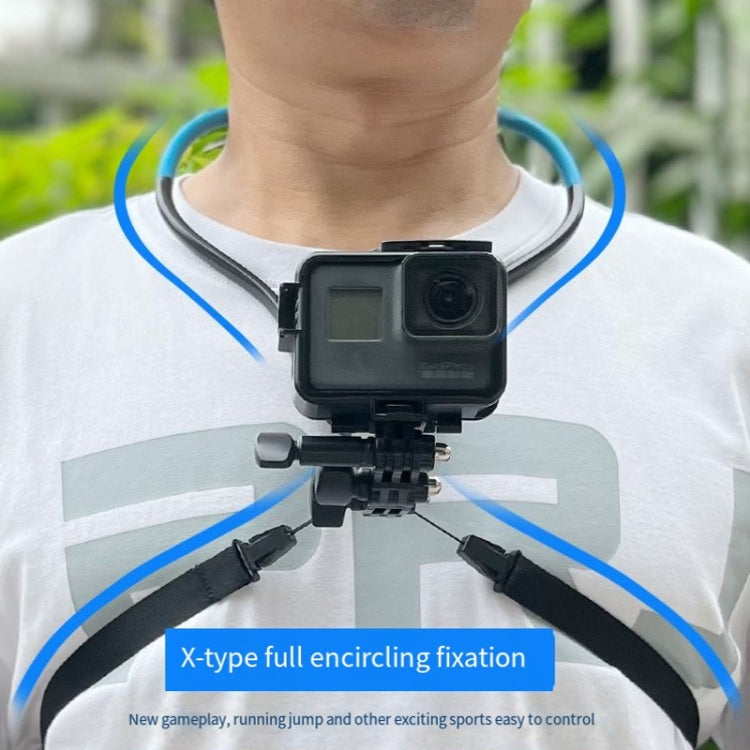 TUYU Camera Neck Holder Mobile Phone Chest Strap Mount  For Video Shooting//POV, Spec: With Phone Clip (Black) - Stand by buy2fix | Online Shopping UK | buy2fix