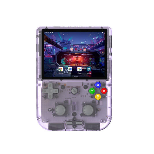 ANBERNIC RG405V 4+256G 20000+ Games Handheld Game Console 4-Inch IPS Screen Android 12 System T618 64-Bit Game Player(Transparent Purple) - Pocket Console by ANBERNIC | Online Shopping UK | buy2fix