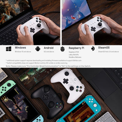 8BitDo For Switch / PC USB Wired Gamepad(White) - Gamepads by 8BitDo | Online Shopping UK | buy2fix