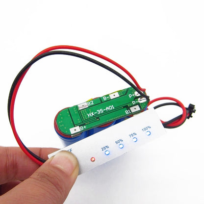 Lithium Battery Power Display Board Iron Phosphate Indicator Board, Specification: 3S 12.6V Lithium Battery - Other Accessories by buy2fix | Online Shopping UK | buy2fix