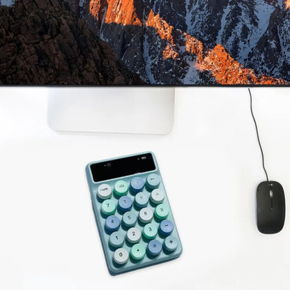 Q3 2.4G Mini Wireless Office Digital Keyboard Cash Register Financial Accounting Password Keypad(Blue) - Mini Keyboard by buy2fix | Online Shopping UK | buy2fix
