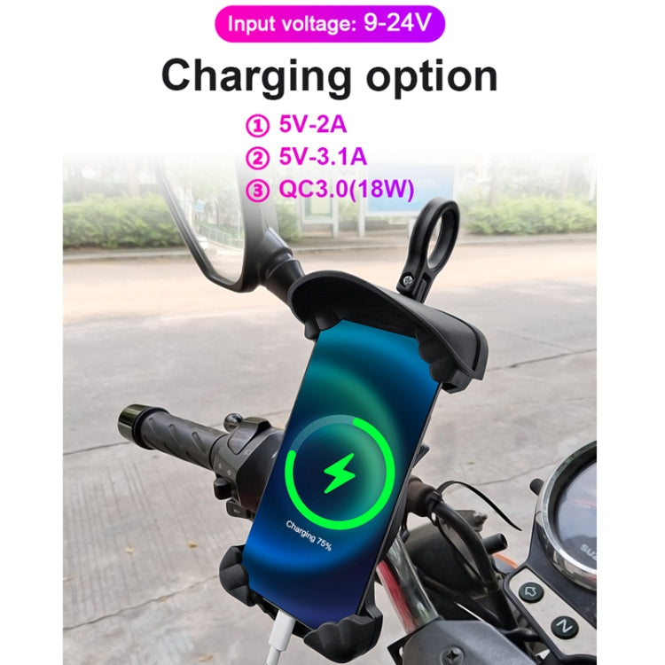 Motorcycle Sunshade Rainproof Mobile Phone Holder, Shape: Handlebar Holder No Charge - Holder by buy2fix | Online Shopping UK | buy2fix