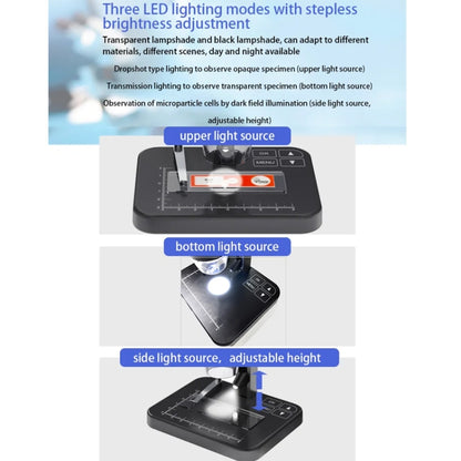 HD Electronic Digital Microscope 5 Inch Screen Touch Key 8000X Biological Cell Electronic Magnifying Glass - Digital Microscope by buy2fix | Online Shopping UK | buy2fix