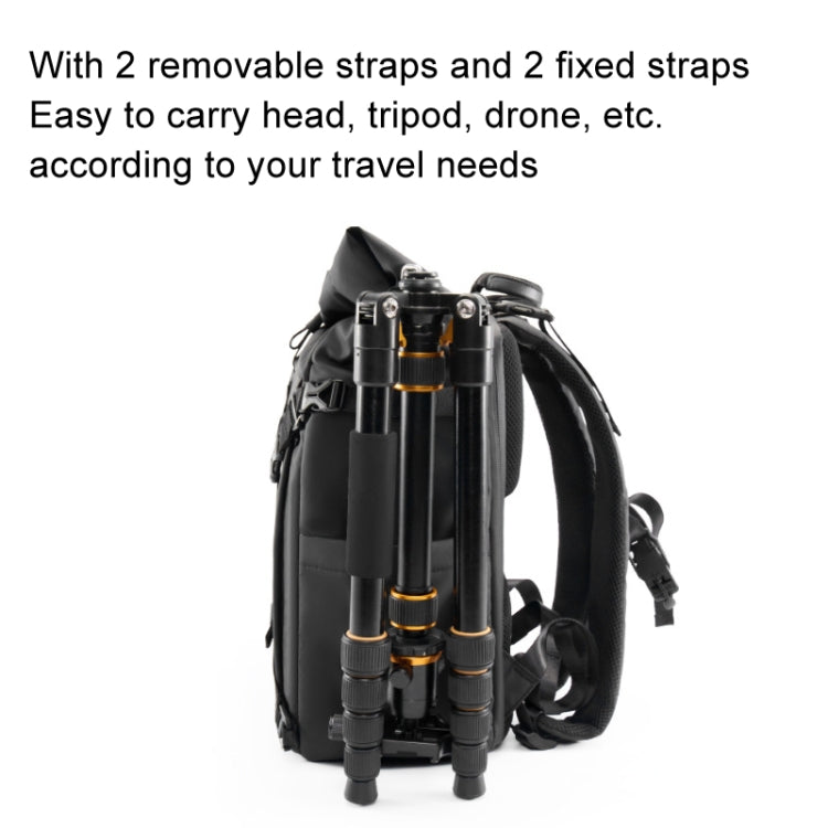 Cwatcun D113 Shoulder Leisure Camera Bag Waterproof High Capacity Outdoor Travel Photography Bag, Color: Small Black - Backpack by Cwatcun | Online Shopping UK | buy2fix